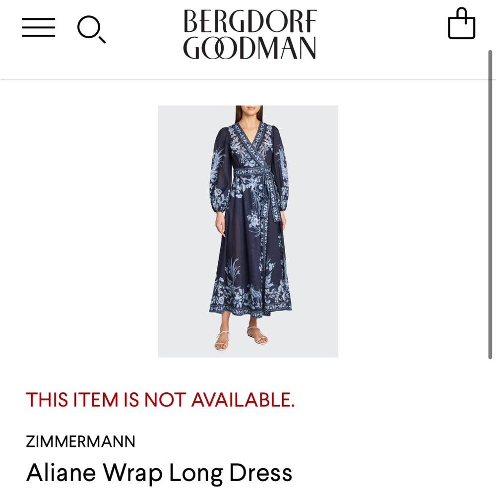 Aliane Wrap Long Dress - Picture 2 of 8